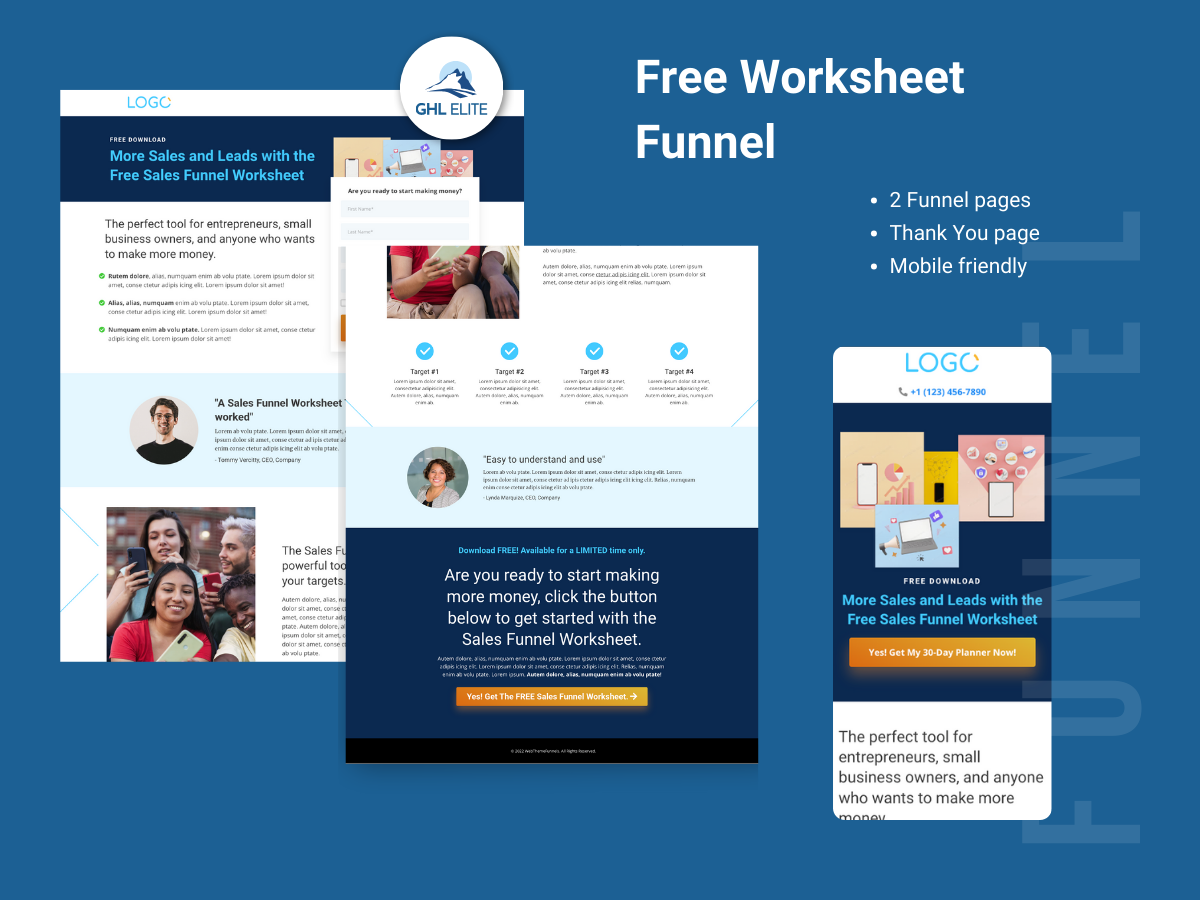Free Worksheet Funnel