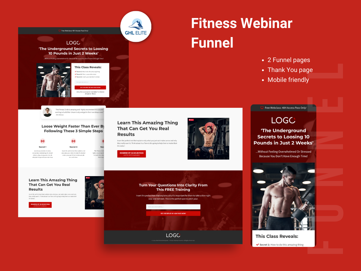 Fitness Webinar Funnel