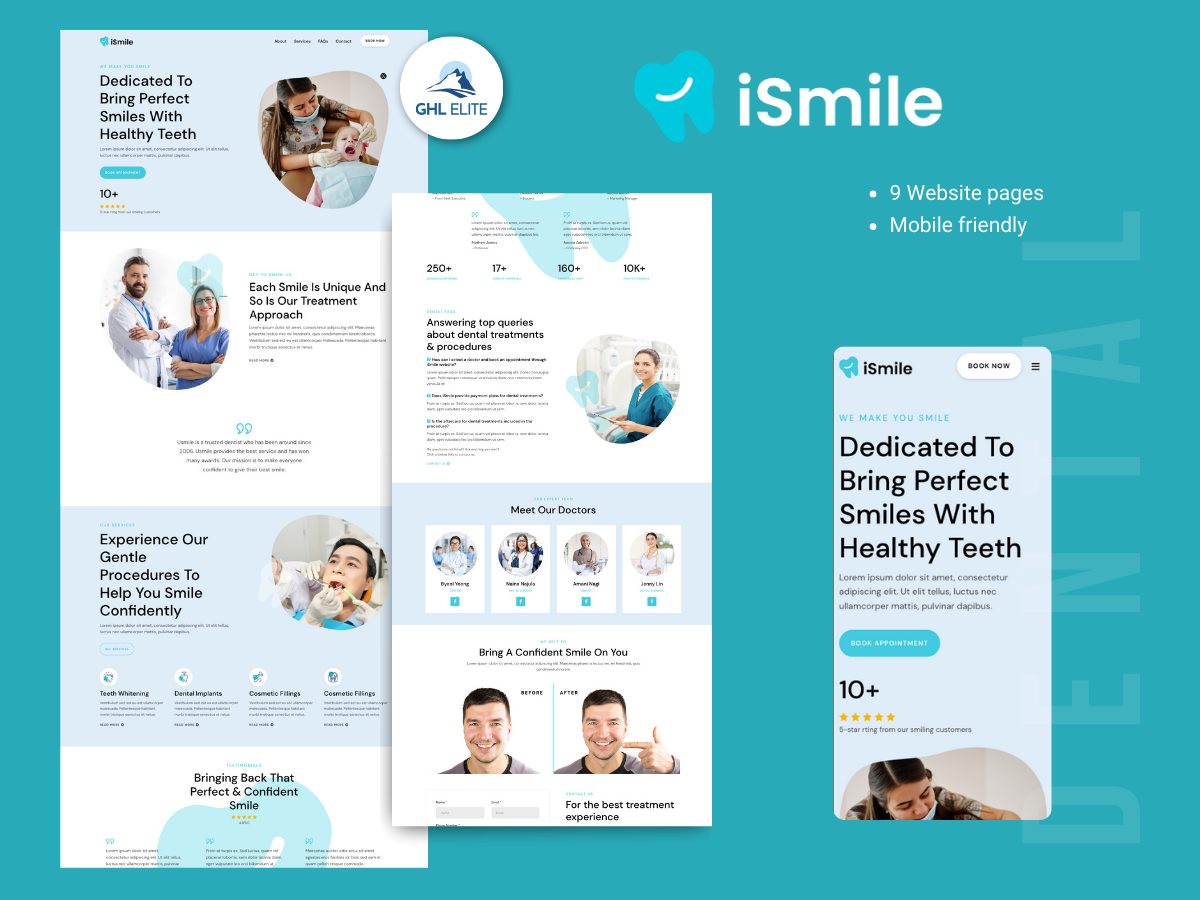 iSmile Dental Clinic Template
