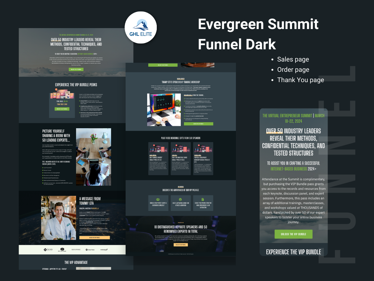 Evergreen Summit Funnel Dark