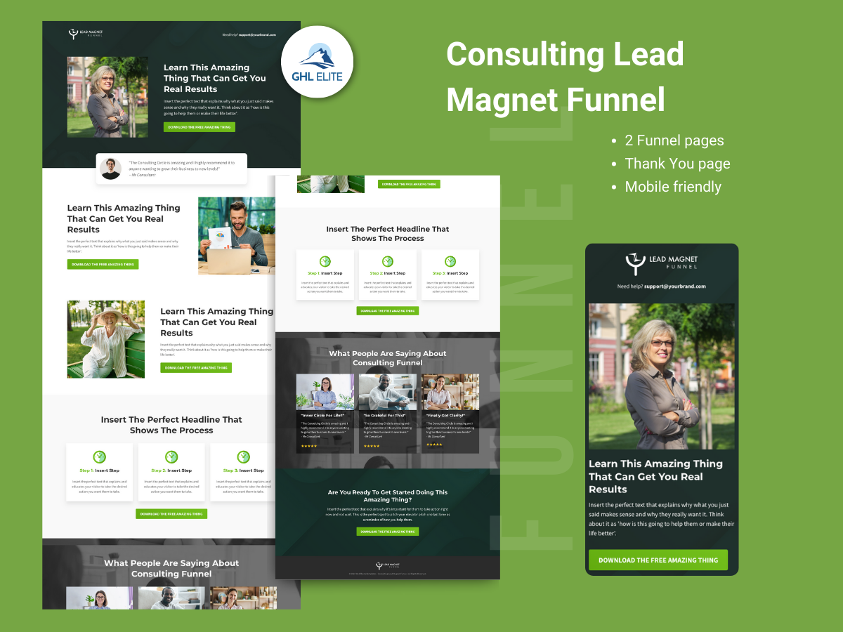 Consulting Lead Magnet Funnel