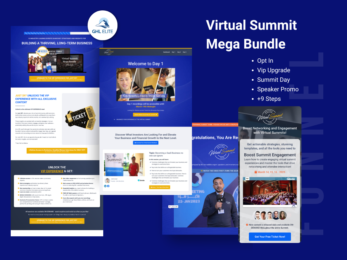 Virtual Summit Mega Bundle Funnel