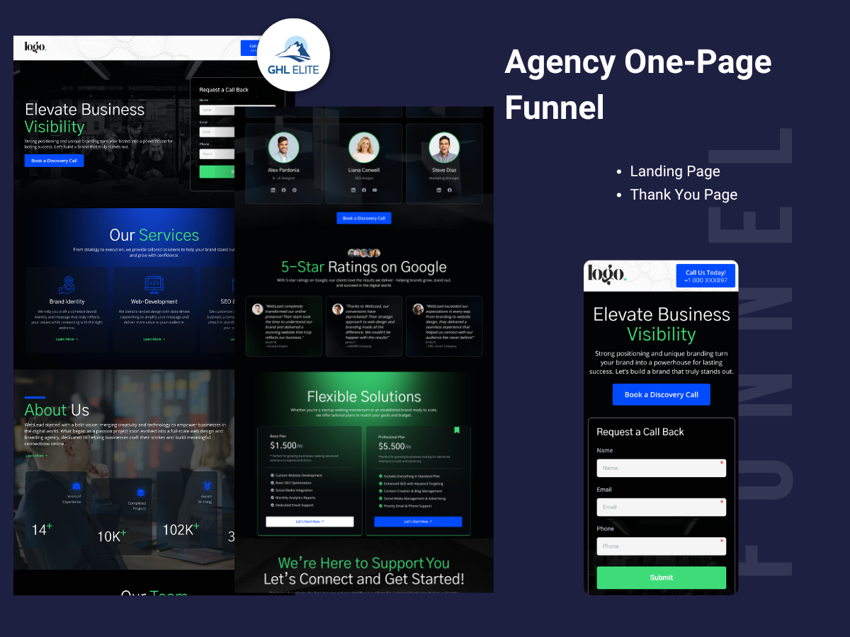 Agency One-Page Funnel