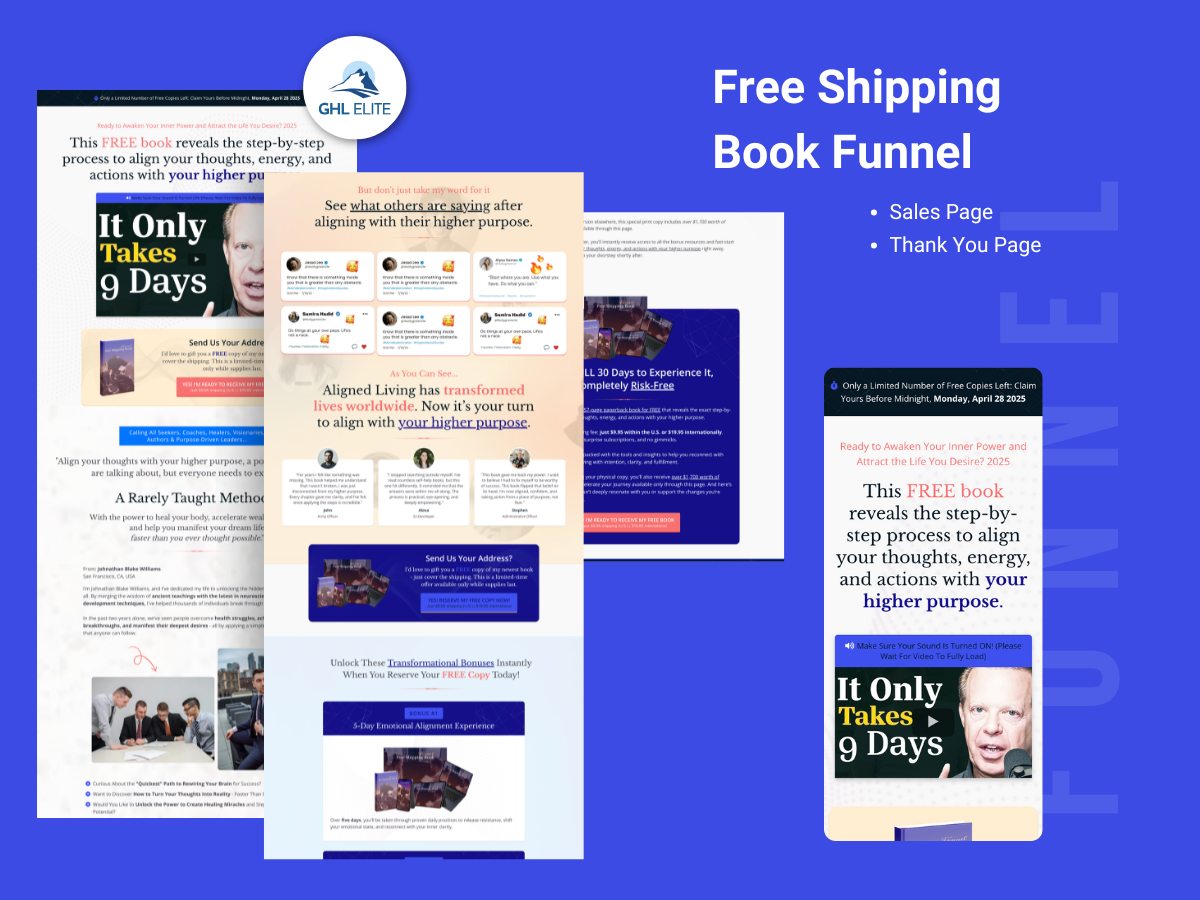 Free Shipping Book Funnel