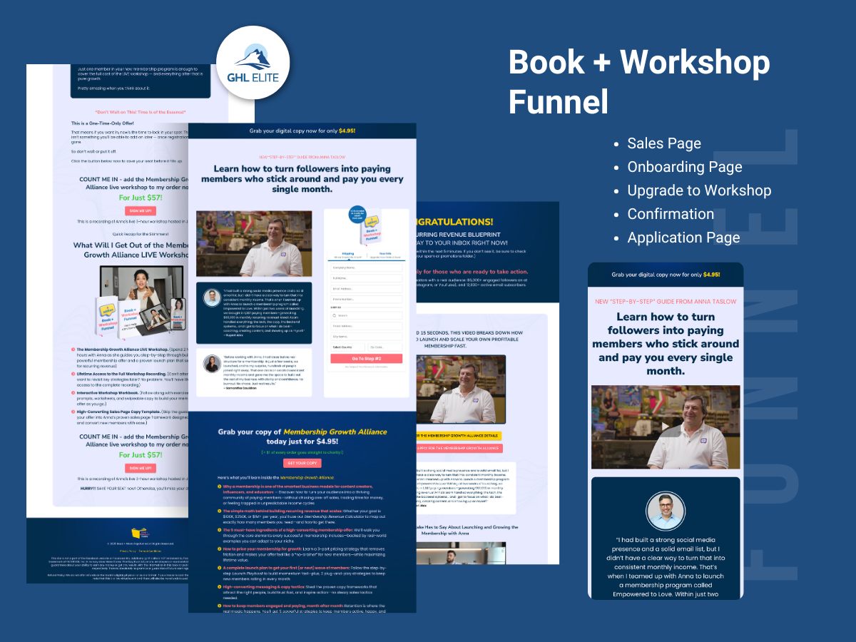 Book + Workshop Funnel
