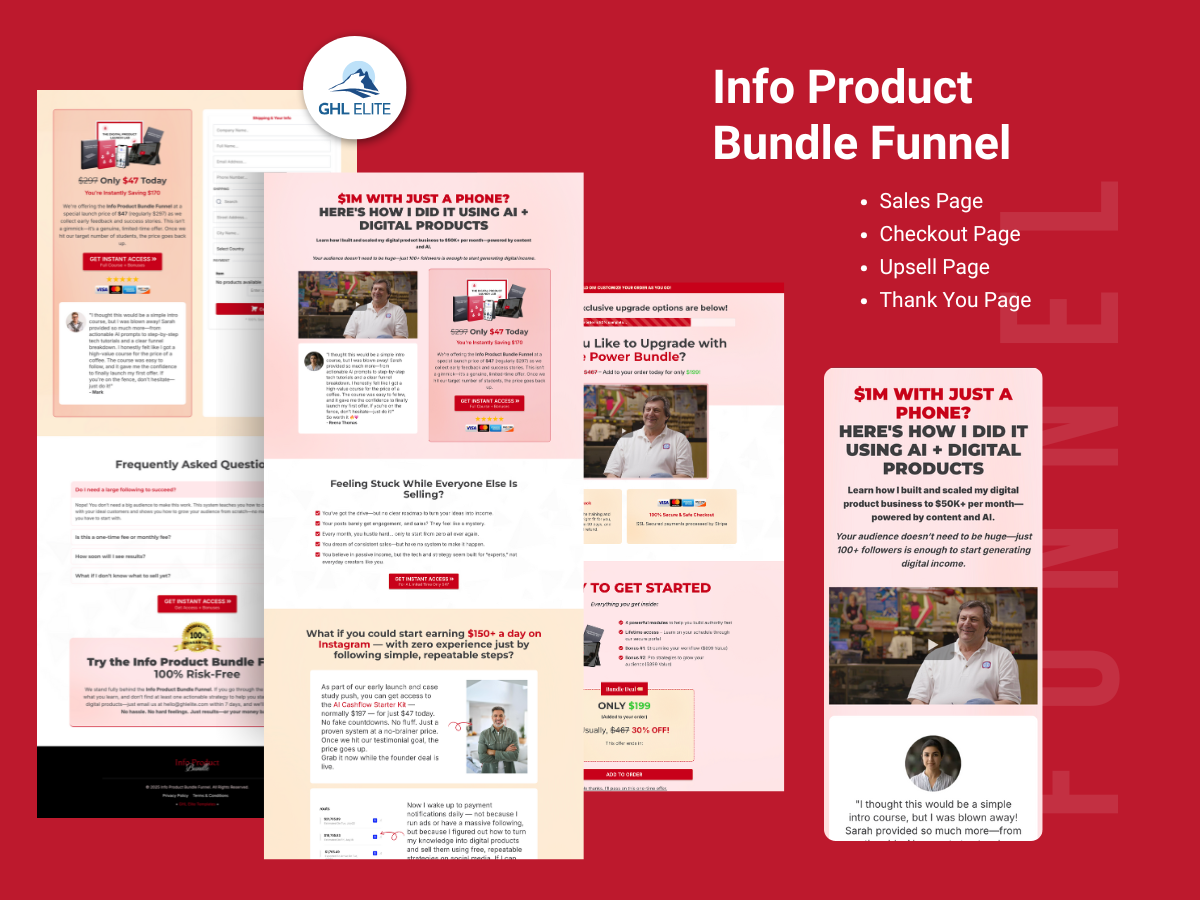 Info Product Bundle Funnel