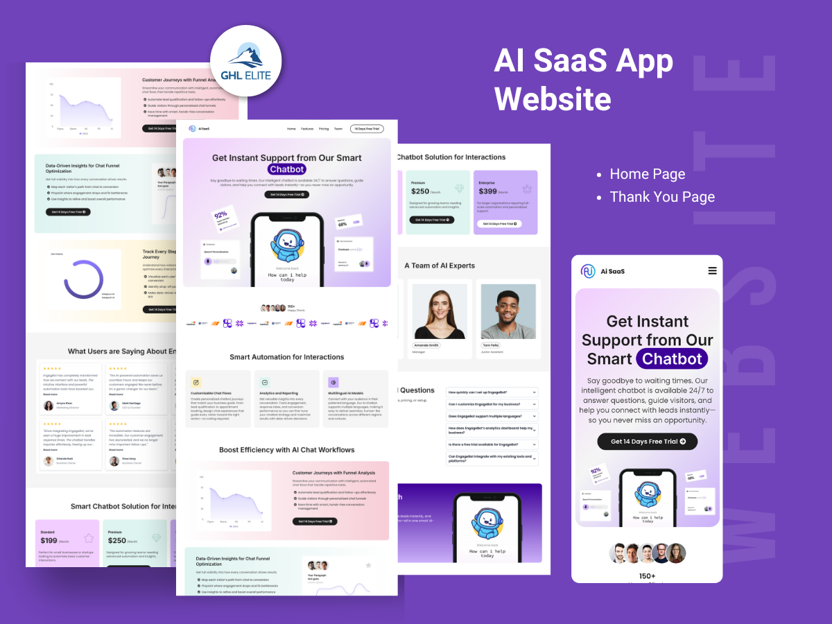 AI SaaS App Website